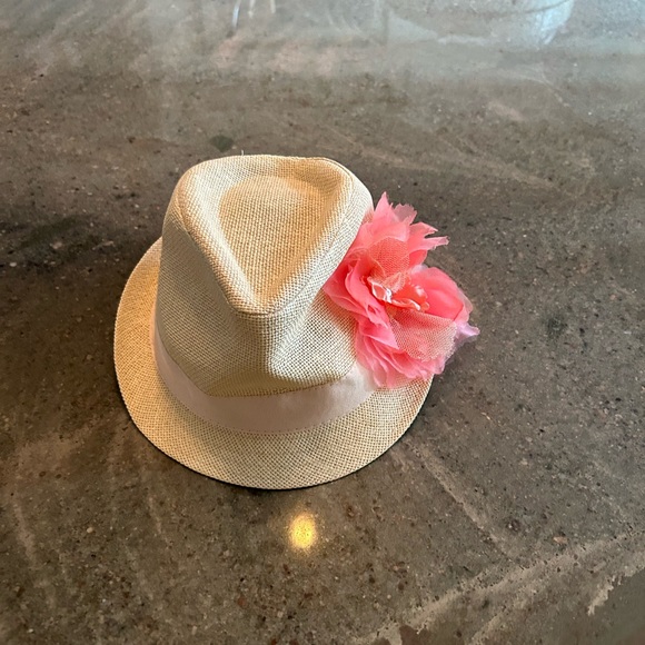 1989 Place child’s Panama hat with flower sz 4/6 - Picture 8 of 8